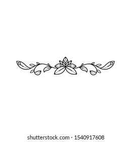 Hand drawn set of dividers. Vector illustration