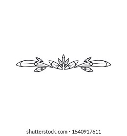 Hand drawn set of dividers. Vector illustration