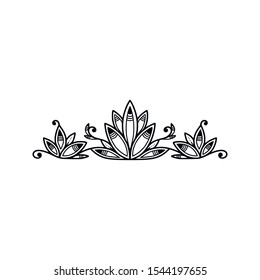Hand drawn set of dividers. Vector illustration