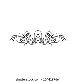 Hand drawn set of dividers. Vector illustration