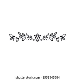 Hand drawn set of dividers. Vector illustration