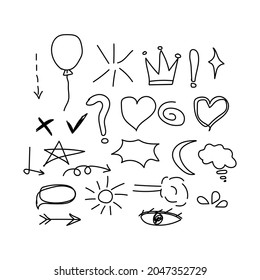 vector de diseño de doodle dibujado a mano