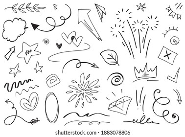 Hand Drawn Abstract Scribble Doodle Stock Vector (Royalty Free) 1396995566