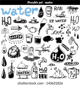 Hand drawn set - H2O