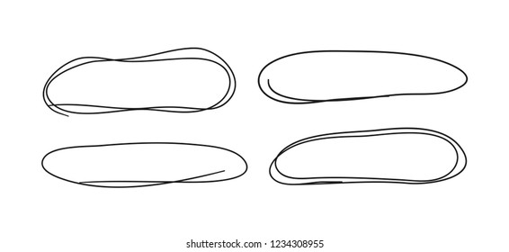 Hand drawn set of objects for design use. Black Vector doodle squares on white background.  Abstract pencil drawing. Artistic illustration grunge elements frames