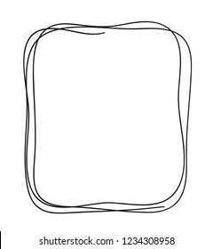 Hand drawn set of objects for design use. Black Vector doodle squares on white background.  Abstract pencil drawing. Artistic illustration grunge elements frames
