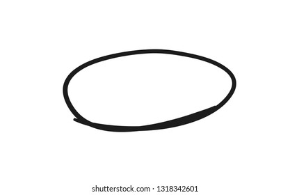 Hand drawn set of objects for design use. Black Vector doodle ellipses on white background.  Abstract pencil drawing. Artistic illustration grunge elements