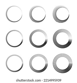 Hand drawn set of objects. Sketch hand drawn. Ideal for vintage label designs. Geometric art. Design element for frame