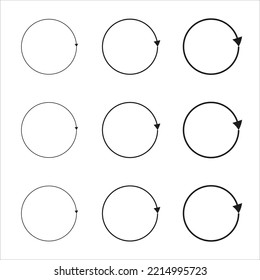 Hand drawn set of objects. Vector grunge round shapes. Simple hand drawn circle. Circle borders for text. Vector illustration