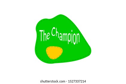 Hand drawn set of speech bubbles with dialog words doodle. Business Vector bubbles speech doodle set. The Champion Colorful speech bubbles for decoration of kids, illustrations, comics, badged, teen