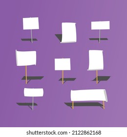 Hand drawn set of speech bubbles isolated . Doodle set element. Vector illustration for infographic