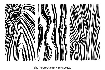 Hand Drawn Set Wood Texture Saw Stock Vector (Royalty Free) 567829120 ...