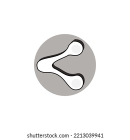 hand drawn share icon vector illustration.