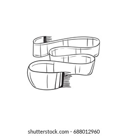Hand Drawn shawl neck