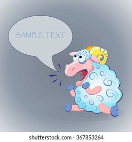Hand Drawn sheep says