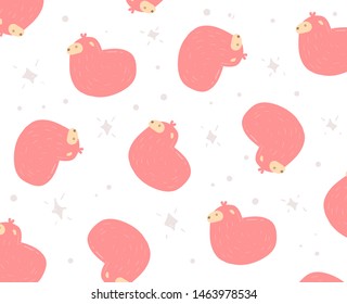 Hand drawn sheep  . Sheep vector illustration