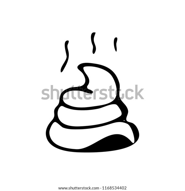 Hand Drawn Shit Doodle Sketch Pets Stock Vector (Royalty Free ...