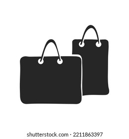 Hand drawn Shopping bags vector illustration