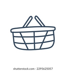 hand drawn shopping doodle illustration