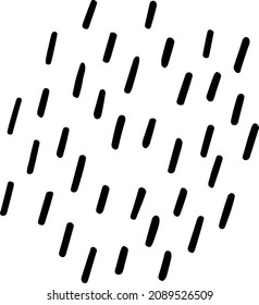 Handgezeichnet, kurze, vertikale Pinselstriche einzeln auf weißem Hintergrund. Abstrakte Zeichnungssymbol-Linie im Doodle-Stil. Vektorgrafik für das Design Ihrer Website Mobile Logo App UI.