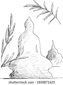 Hand drawn sights vector image “Thailand”