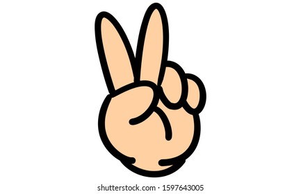 Hand drawn hand sign - 2