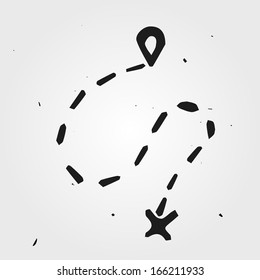 Hand drawn sign navigation