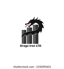 Hand drawn Silhouette dragon.Chinese  .Black and white Traditional Japanese dragon, Chinese dragon , sketch vector illustration ,  vector icon illustration design logo.