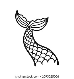 Free Free 262 Mermaid Tail Outline Svg SVG PNG EPS DXF File