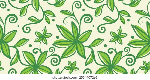 Hand drawn simple abstract flowers print. Trendy collage pattern. Fashionable template for fabric design.
