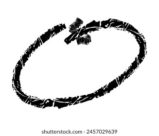 Hand drawn simple arrow drawn with wax crayon, chalk or charcoal. Uneven dry texture for underlining highlighting. Pencil drawn lines, strikethrough, grungy vector isolated on white.