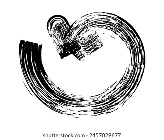 Hand drawn simple arrow drawn with wax crayon, chalk or charcoal. Uneven dry texture for underlining highlighting. Pencil drawn lines, strikethrough, grungy vector isolated on white.
