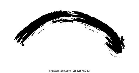 Flecha simple dibujada a mano dibujada con crayón de cera, tiza o carbón. Textura seca desigual para subrayar y resaltar. Líneas dibujadas a lápiz, tachado, Vector grungy aislado en blanco