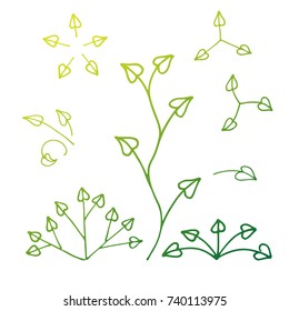 Hand drawn simple arrows set