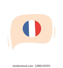 Hand drawn simple circle national flag and official country flag of the world circular design on background flat vector illustration. 