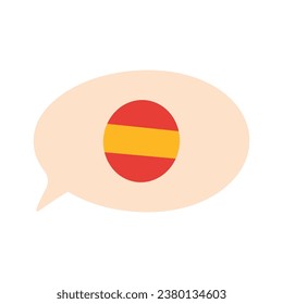 Hand drawn simple circle national flag and official country flag of the world circular design on background flat vector illustration. 