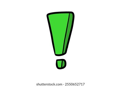 A hand drawn simple exclamation mark. Good for any project.