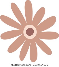 Hand Drawn Simple Flower Vector Illustration