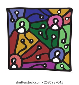 
. Hand drawn. Simple illustration. Hand drawn doodle for sticker, postcard, wallpaper, mural, fabric, prints, wall decor, clothing, etc