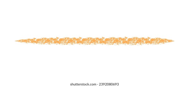 Hand drawn simple line drawn with wax crayon, chalk or charcoal. Uneven wax dry texture for underlining or highlighting text. Pencil drawn lines, underlines. grungy vector elements isolated on white