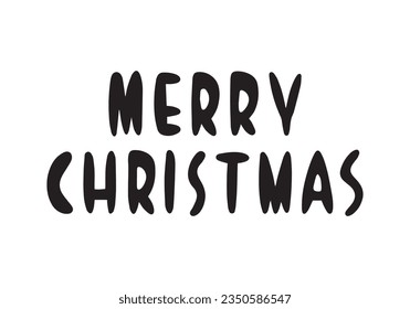 letras de navidad simples dibujadas a mano