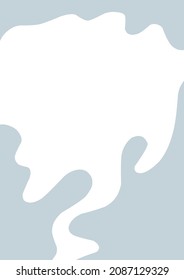 simple foto post o historias dibujadas a mano enmarcadas con formas orgánicas lisas paleta polvorienta de moda, plantilla de publicidad en medios sociales