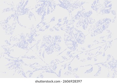 Hand drawn simple plants design with subtle brush texture background vector
