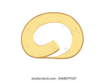 Hand drawn simple sachertorte illustration