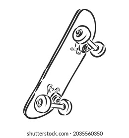 Hand Drawn Skateboard skateboard longboard vector sketch