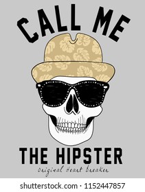 Hand drawn skeleton vector design