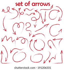 Hand drawn sketch arrow collection for your design