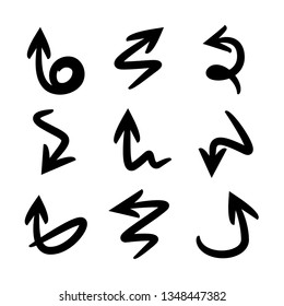 hand drawn and sketch arrows