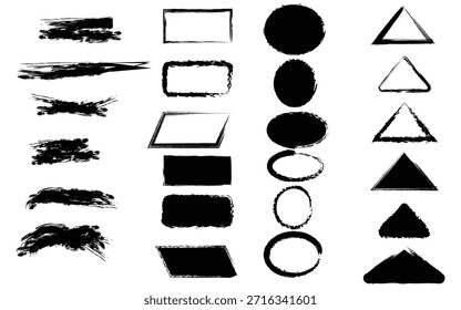 Conjunto de flechas de boceto dibujadas a mano: Vectores curvos, giratorios y geométricos