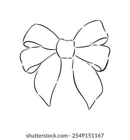 Dibujado a mano boceto de Ilustración vectorial de arco